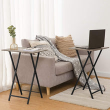 Load image into Gallery viewer, Gray Kearra TV Tray Table Set with Stand (Set of 4)
