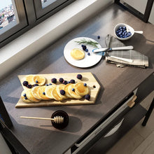 Load image into Gallery viewer, Dark Brown Kedarious 31.5&#39;&#39; Wood Standard Baker&#39;s Rack with Microwave Compatibility
