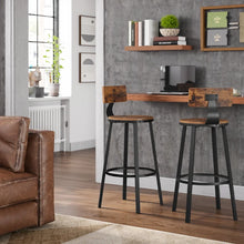 Load image into Gallery viewer, Rustic Brown Keelon 28.7&quot; Bar Stool (Set of 2)
