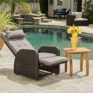Keenes Recliner Patio Chair with Cushion 7632