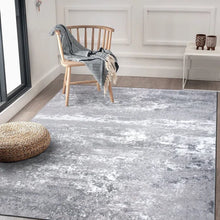 Load image into Gallery viewer, Kehly Power Loom Performance Gray Rug 5 x 7
