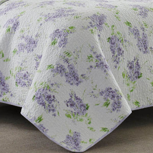 Keighley Pastel Purple Quilt Set 1420CDR