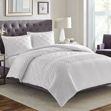 Load image into Gallery viewer, Keil White Standard Cotton 180 TC Reversible Modern &amp; Contemporary Duvet Cover Set MRM3432
