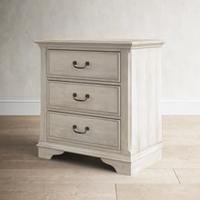 Load image into Gallery viewer, Kelton 30&#39;&#39; Tall 3 - Drawer Nightstand in Antique White/Heavy Wire Brush
