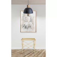 Load image into Gallery viewer, Gold Kendis 20&#39;&#39; Tall Tray Top End Table
