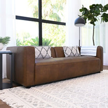 Load image into Gallery viewer, Kenisha 95" Square Arms Sofa Camel
