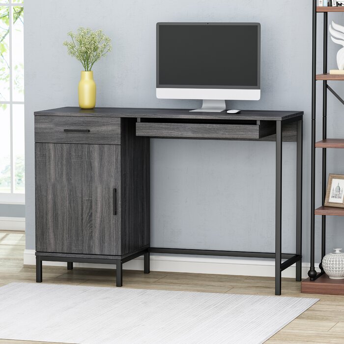 Kennedale Oak Dark Gray Desk (224MM)
