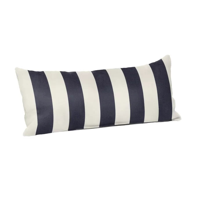 Maxim Navy Kenner Outdoor Rectangular Sunbrella Pillow Cover & Insert
