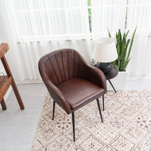 Load image into Gallery viewer, Kennison 24&#39;&#39; Wide Genuine Leather Full Grain Leather Barrel Chair
