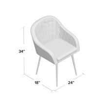 Load image into Gallery viewer, Kennison 24&#39;&#39; Wide Genuine Leather Full Grain Leather Barrel Chair
