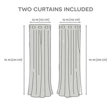 Load image into Gallery viewer, Kennith Polyester Blackout Curtain Pair 52 x 96 (Set of 2)
