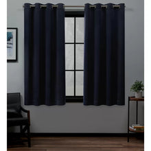 Load image into Gallery viewer, Kennith Solid Max Blackout Thermal Grommet Curtain Panels 52&quot; x 63&quot; (Set of 2)
