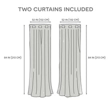 Load image into Gallery viewer, Kennith Solid Max Blackout Thermal Grommet Curtain Panels, 52 x 84 (Set of 2)
