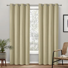 Load image into Gallery viewer, Kennith Solid Max Blackout Thermal Grommet Curtain Panels 52&quot; x 84&quot; (Set of 2)
