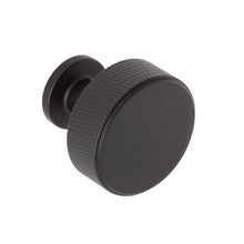 Load image into Gallery viewer, Matte Black Kent Knurled 1 3/8&quot; Diameter Round Knob - SET OF 30
