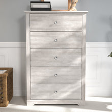 Load image into Gallery viewer, Dusty Gray Oak Kepner 5 Drawer 30.7&#39;&#39; W Dresser
