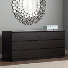 Load image into Gallery viewer, Kepner 6 Drawer Double Dresser Espresso #1820HW
