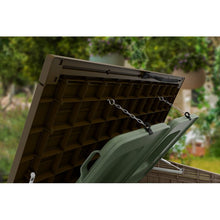 Load image into Gallery viewer, Keter 4 ft. W x 2 ft. D 30-Cu Ft Durable Resin Horizontal Shed All-Weather Outdoor Storage
