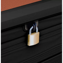 Load image into Gallery viewer, Anthracite Gray Keter Brightwood 120 Gallons Gallon Water Resistant Lockable Deck Box

