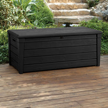 Load image into Gallery viewer, Keter Brightwood 120 Gallons Gallon Water Resistant Lockable Deck Box
