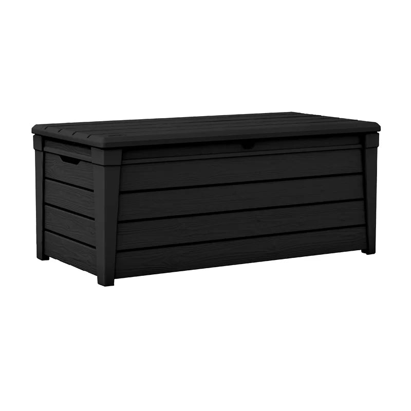 Keter Brightwood 120 Gallons Gallon Water Resistant Lockable Deck Box *AS-IS*