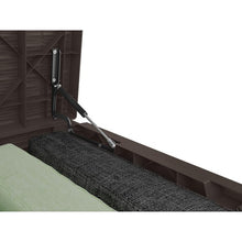 Load image into Gallery viewer, Keter Java 230 Gallons Gallon Water Resistant Resin Lockable Deck Box in Dark Brown
