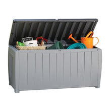 Load image into Gallery viewer, Novel 90 Gallon Resin Deck Box Organization and Storage Outdoor For Lawn Patio
