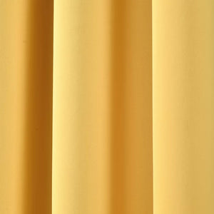 Ketterman Solid Blackout Thermal Grommet Curtain Panels, 52" W x 84" L, (Set of 2)