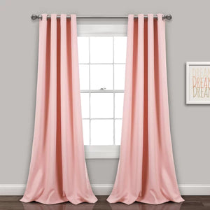 Ketterman Solid Blackout Thermal Grommet Curtain Panels (Set of 2)