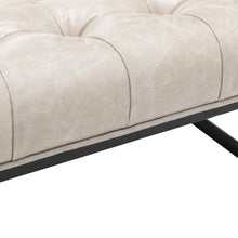 Load image into Gallery viewer, Kiah 28&#39;&#39; Wide Faux Leather Tufted Square Standard Ottoman
