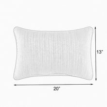 Load image into Gallery viewer, 13&quot; H x 20&quot; W Light Blue Kiel Indoor/Outdoor Lumbar Pillow (Set of 2) 3107AH/GL
