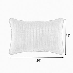 13" H x 20" W Light Blue Kiel Indoor/Outdoor Lumbar Pillow (Set of 2) 3107AH/GL