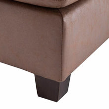 Load image into Gallery viewer, Kiernan 40&#39;&#39; Wide Faux Leather Square Cocktail Ottoman
