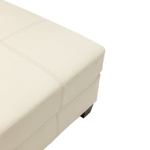 Load image into Gallery viewer, Kiernan Vegan Leather Ottoman, 40&quot;
