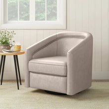 Load image into Gallery viewer, Kiersten Upholstered Swivel Barrel Chair

