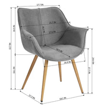 Load image into Gallery viewer, Kilpatrick Fabric Arm Chair (Set of 2)
