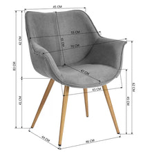 Load image into Gallery viewer, Kilpatrick Fabric Arm Chair (Set of 2)
