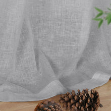 Load image into Gallery viewer, Kindy Solid Semi-Sheer Tab Top Curtain Panels (Set of 2)
