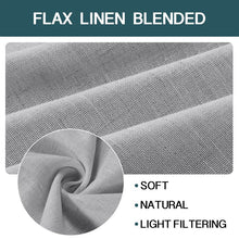 Load image into Gallery viewer, Kindy Solid Semi-Sheer Tab Top Curtain Panels (Set of 2)
