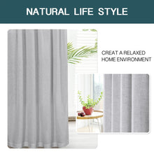 Load image into Gallery viewer, Kindy Solid Semi-Sheer Tab Top Curtain Panels (Set of 2)
