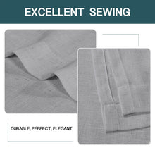 Load image into Gallery viewer, Kindy Solid Semi-Sheer Tab Top Curtain Panels (Set of 2)
