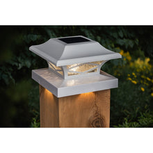 Load image into Gallery viewer, Kingsbridge White Solar Powered LED Fence Post Cap (Set of 6) 2717AH
