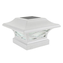 Load image into Gallery viewer, Kingsbridge White Solar Powered LED Fence Post Cap (Set of 6) 2717AH
