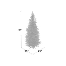 Load image into Gallery viewer, Kingswood Fir 7&#39; H Slender Green Fir Christmas Tree with 300 Lights
