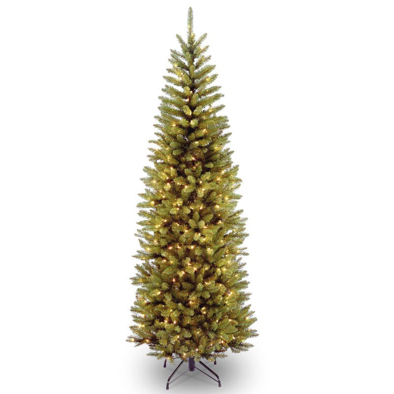 Kingswood Fir 7' H Slender Green Fir Christmas Tree with 300 Lights