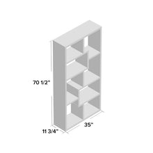 Load image into Gallery viewer, Kinlaw 70.75&#39;&#39; H x 35&#39;&#39; W Geometric Bookcase
