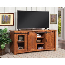 Load image into Gallery viewer, Honey Tobacco Kinsella Solid Wood TV Stand for TVs up to 70&quot;

