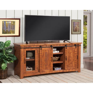 Honey Tobacco Kinsella Solid Wood TV Stand for TVs up to 70"
