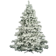 Load image into Gallery viewer, 7.5&#39; H Kinsey Green/White Realistic Artificial Pine Flocked/Frosted Christmas Tree
