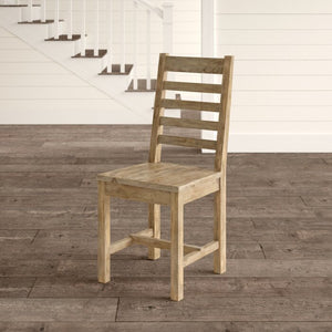 Kinston Solid Wood Ladder Back Side Chair in Desert Gray - Set of 2 (SB1515)